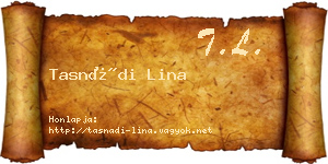 Tasnádi Lina névjegykártya